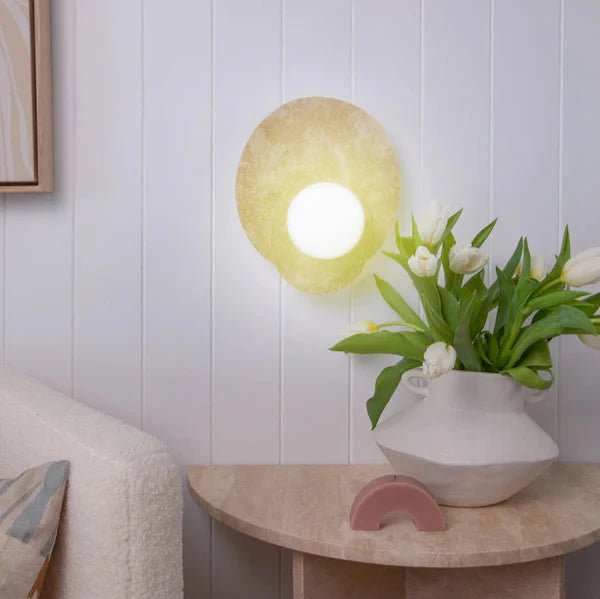 Natural Yellow Travertine Design Ner Wall Sconce