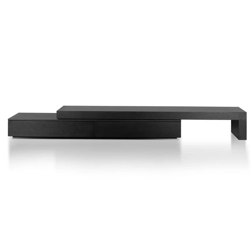 Nature-Inspired Extendable TV Unit - Black