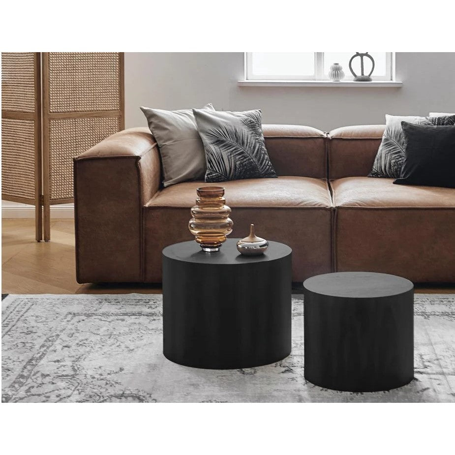 Nature's Nesting Stump Coffee Table Set (Available in 3 Colors)