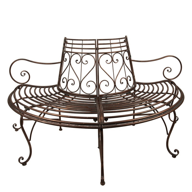 Nature's Nook Half-Tree Garden Bench - Copper