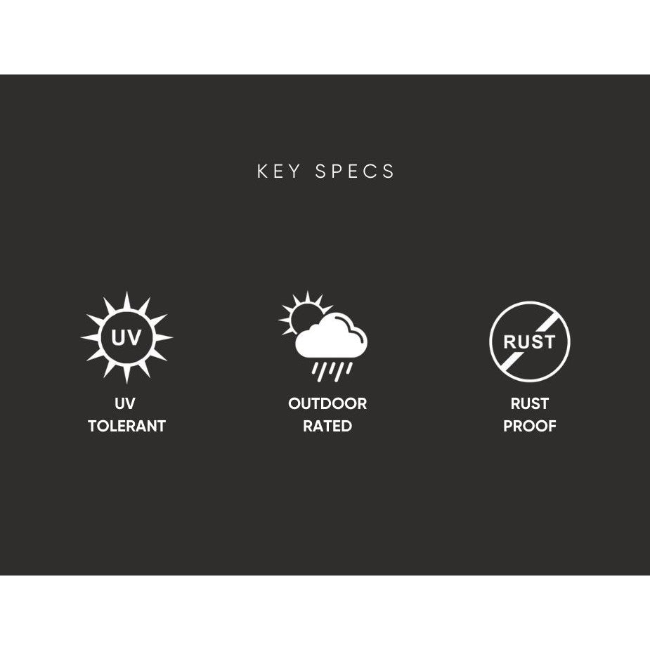 Nature's Summit Outdoor High Table - Black (Available in 2 Sizes)