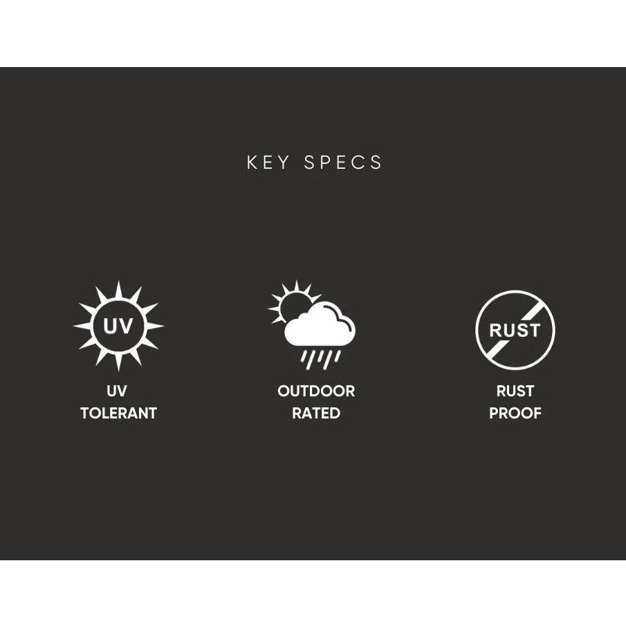 Nature's Summit Outdoor High Table - White (Available in 2 Sizes)