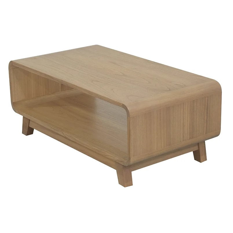 Nature's Touch Simple Wooden Coffee Table - Natural