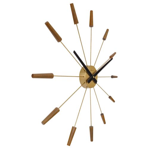 NeXtime Plug-Inn Wooden Wall Clock - 58cm