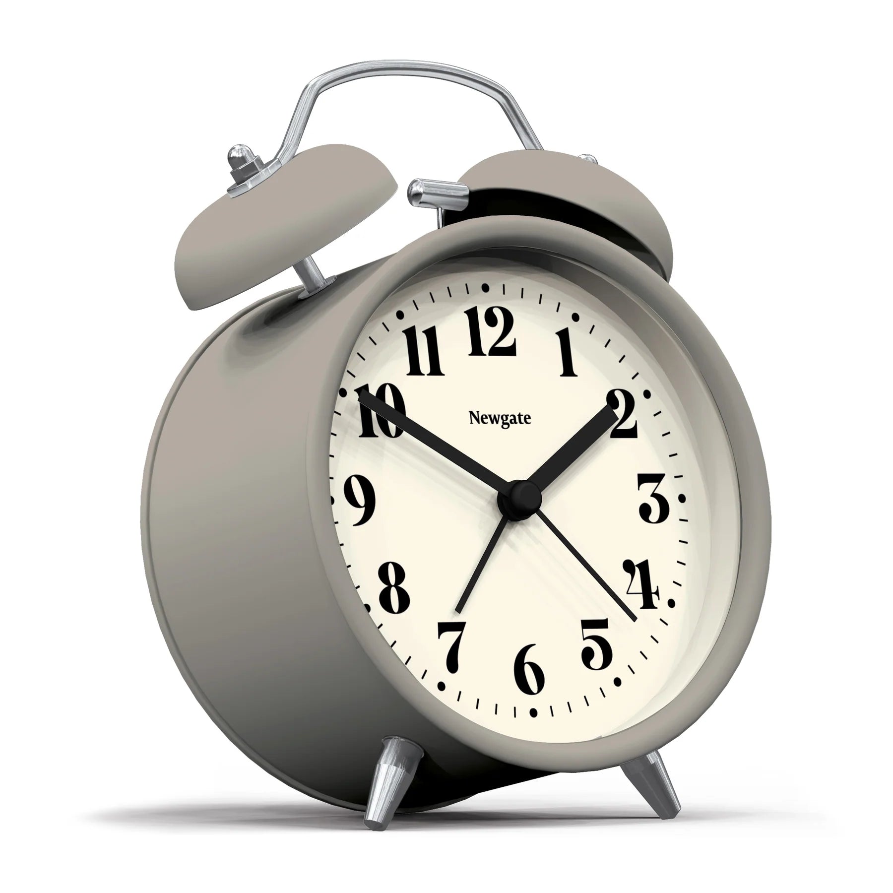 Newgate Charlie Bell Grey Alarm Clock