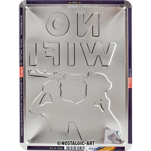 No WiFi - Small Sign Board 15 x 20cm