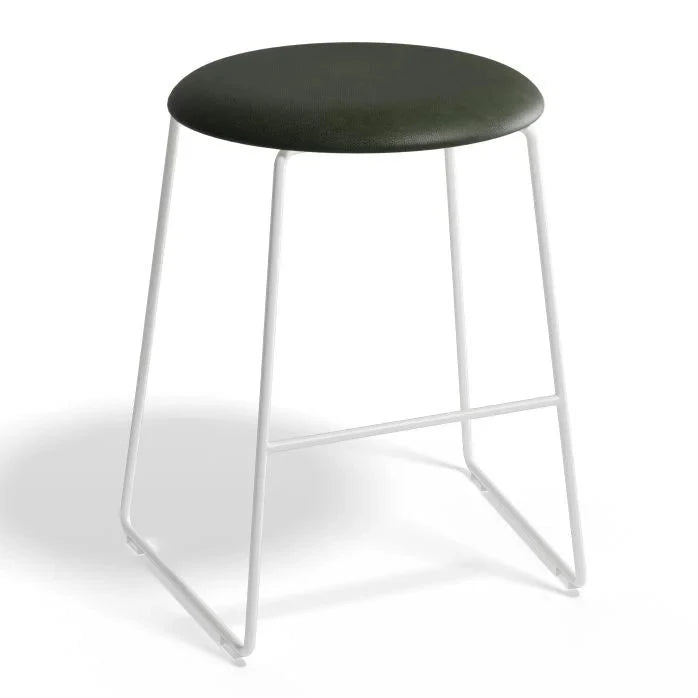 Noir Comfort Vintage White PU Stool (Available in 3 Colors)