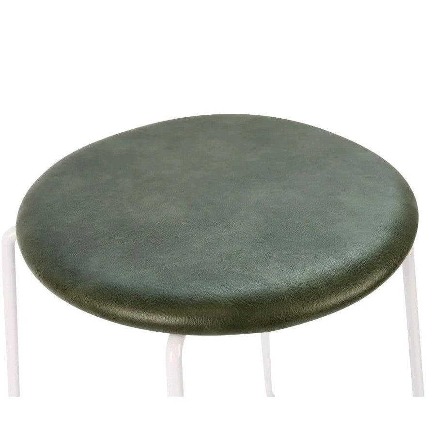 Noir Comfort White Base High Stool 67cms - (Available in 4 Colors)