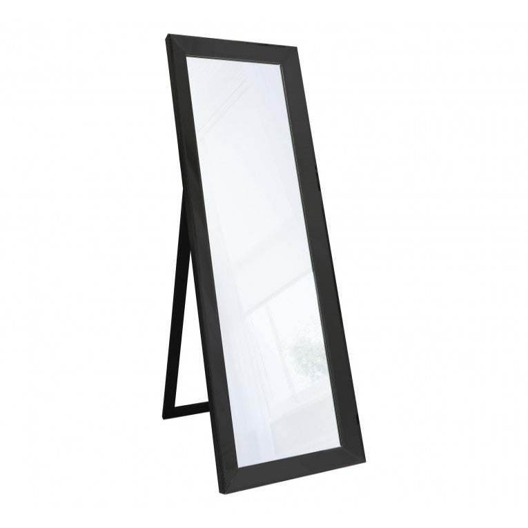 Noir Leaning Mirror With Kickstand Black 155cms
