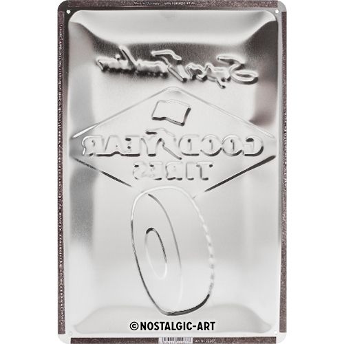Nostalgic-Art Goodyear - Super Cushion 20 x 30cm Sign Board