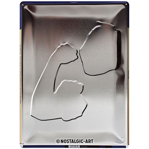 Nostalgic-Art Long We Can Do It Sign Board - 30x40cms