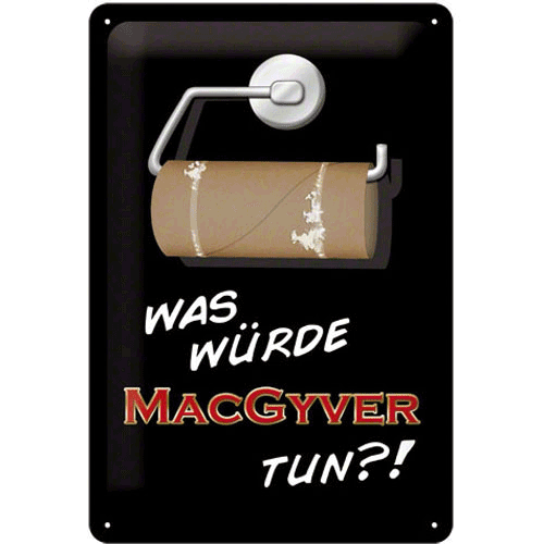 Nostalgic-Art MacGyver 20 x 30cm Sign Board