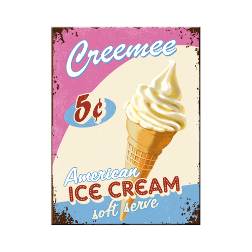 Nostalgic-Art Fridge Magnet Ice Cream 6x8cms