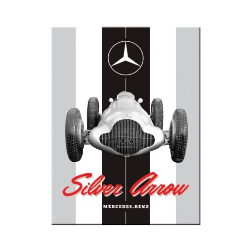 Nostalgic-Art Fridge Magnet Mercedes-Benz Silver Arrow 6x8cms