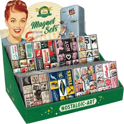 Nostalgic-Art Magnet Set Display - Wood