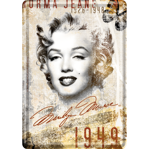 Nostalgic-Art Metal Postcard Marilyn-montage 10x14cm