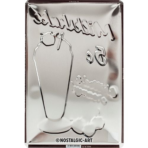 Nostalgic-Art Milkshake 20 x 30cm Sign Board