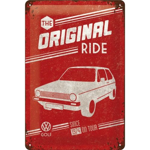 Nostalgic-Art Original Ride - Golf 20 x 30cm Sign Board