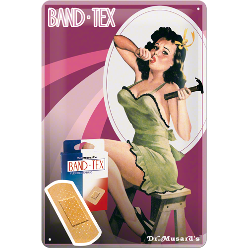 Nostalgic-Art Pin-up hammer 20 x 30cm Sign Board