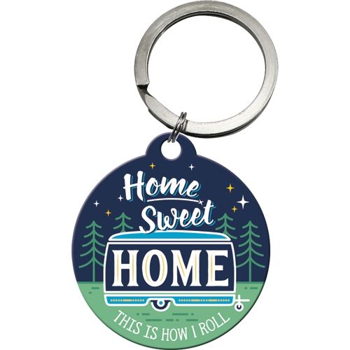 Nostalgic-Art Round Home Sweet Home Camper - Keyring