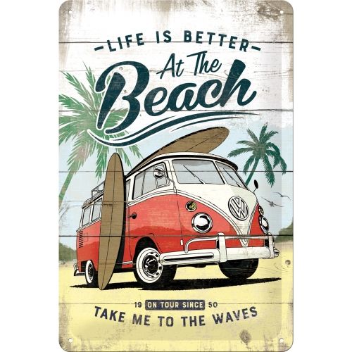 Nostalgic-Art VW Bulli - Beach 20 x 30cm Sign Board