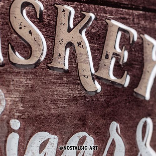 Nostalgic-Art Whiskey and Cigars 20 x 30cm Sign Board