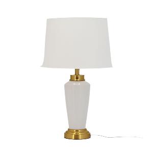 Nostalgic Classic White and Gold Table Lamp