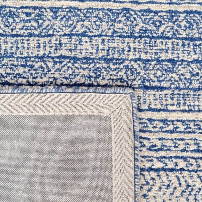Nova Castle Handmade Woolen Rug - Denim (Available in 3 Sizes)