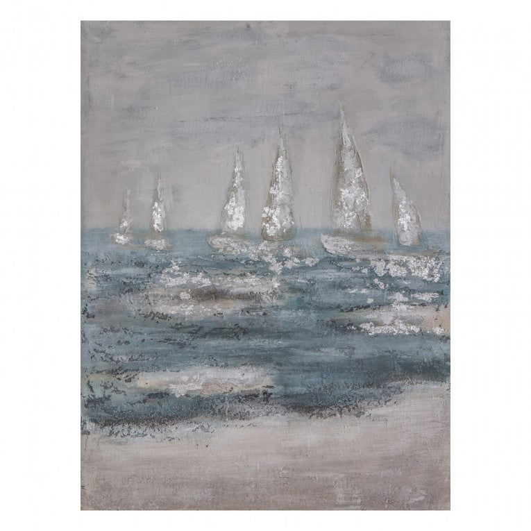 Ocean Symphony Textured Canvas Art
