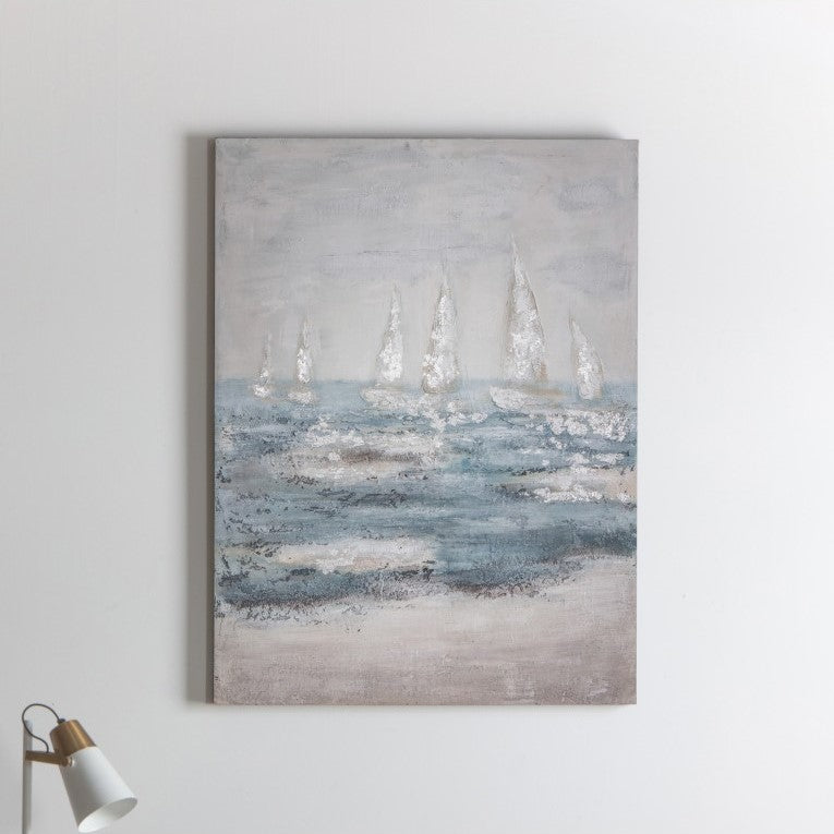 Ocean Symphony Textured Canvas Art