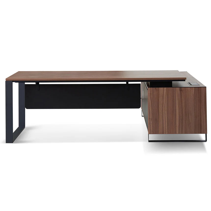 Office Space Left Return Office Desk - Walnut