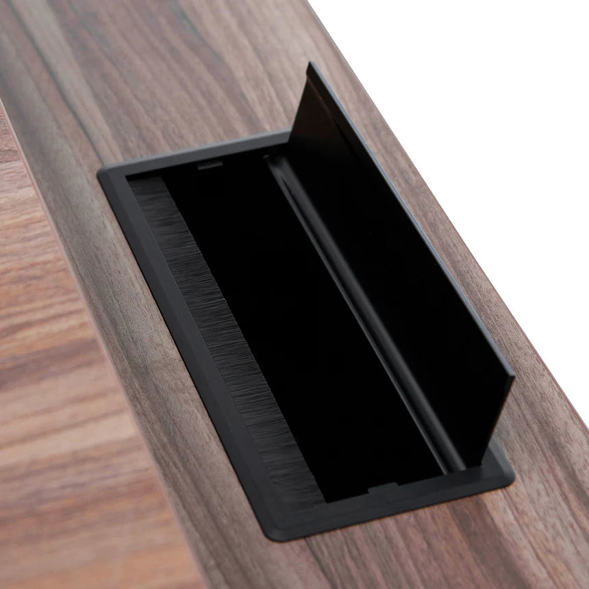 Office Space Left Return Office Desk - Walnut