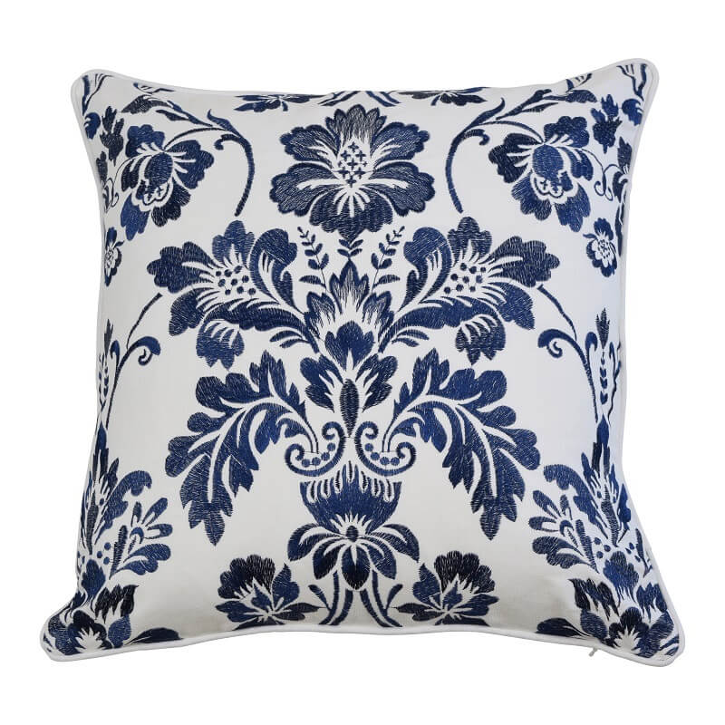 Olivia Cotton 50x50cm Cushion Cover - Navy