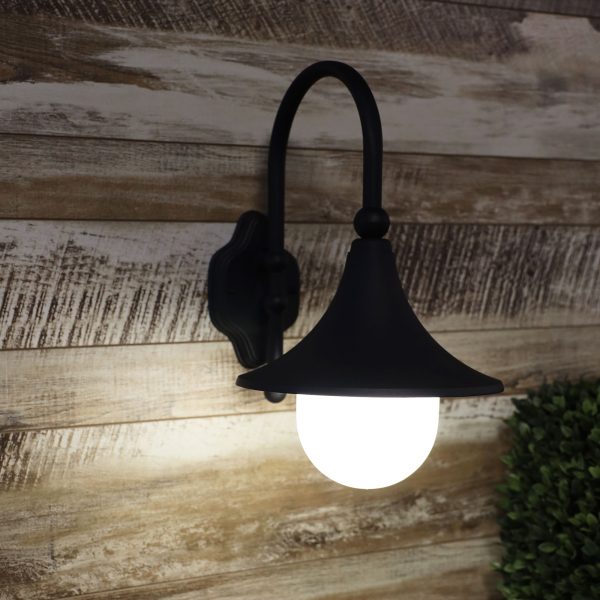 Opal Acrylic Aluminium Outdoor Wall Light (Available in 2 Colors)