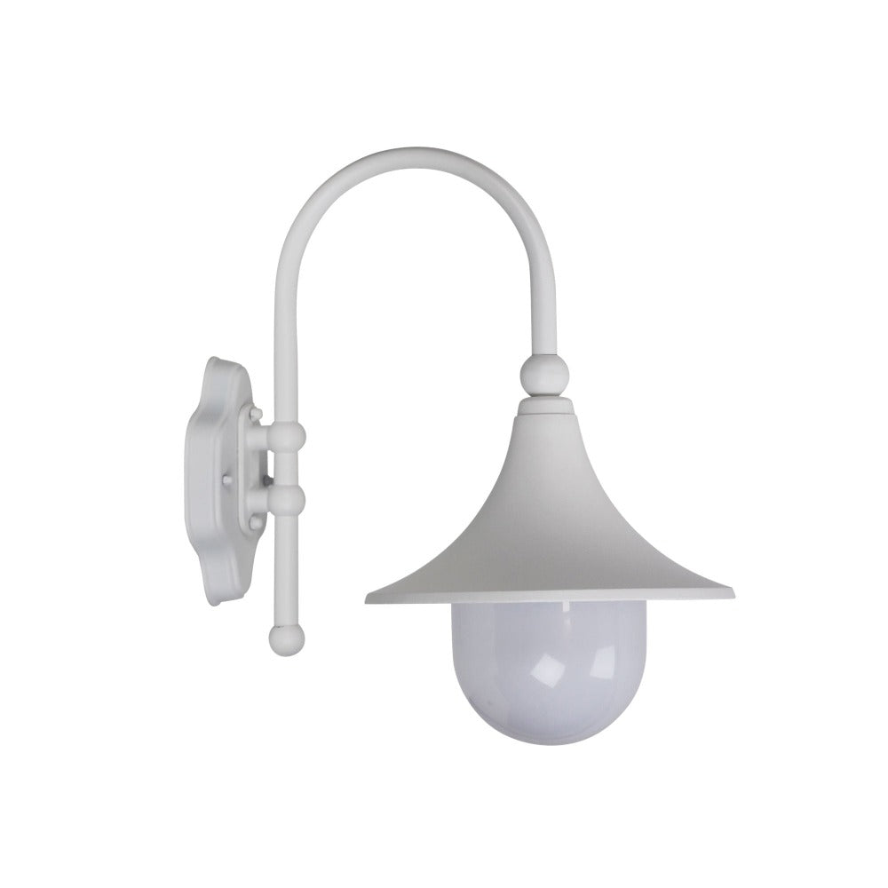 Opal Acrylic Aluminium Outdoor Wall Light (Available in 2 Colors)