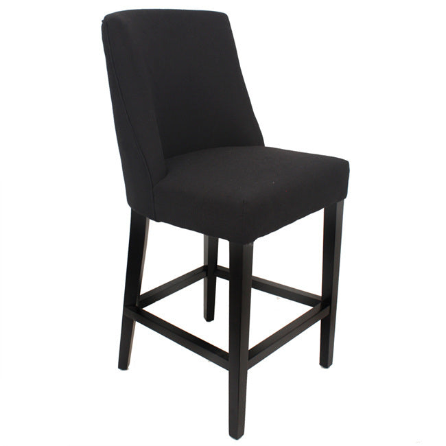 Ophelia Tall Black Barstool with Ring
