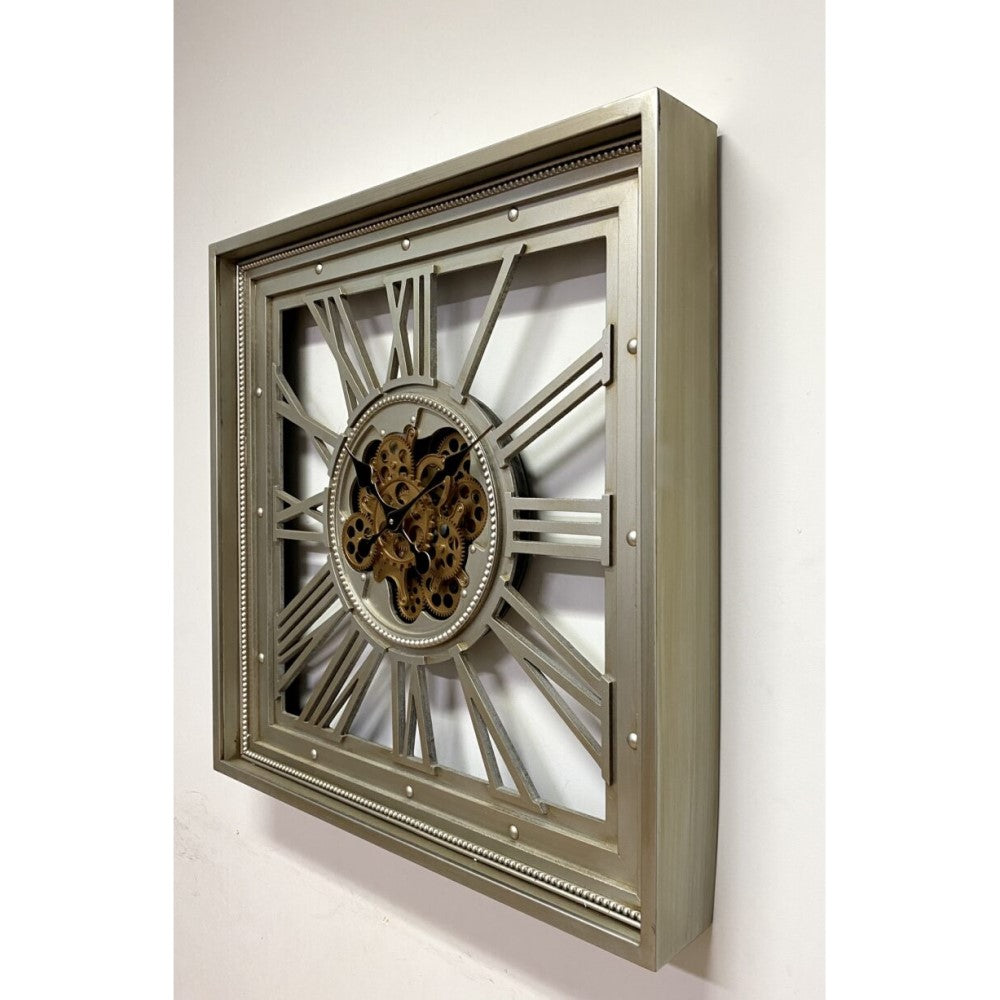 Opulent Metal Gears Wall Clock 79cms