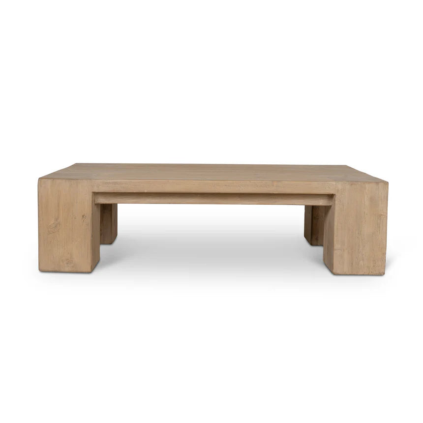 Organic Elegance Natural Elm Coffee Table - 130cms