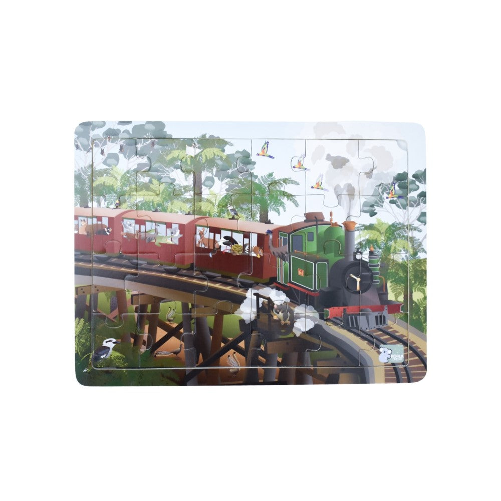 Outback Express - Australian Animals Train Jigsaw - 24 Pcs