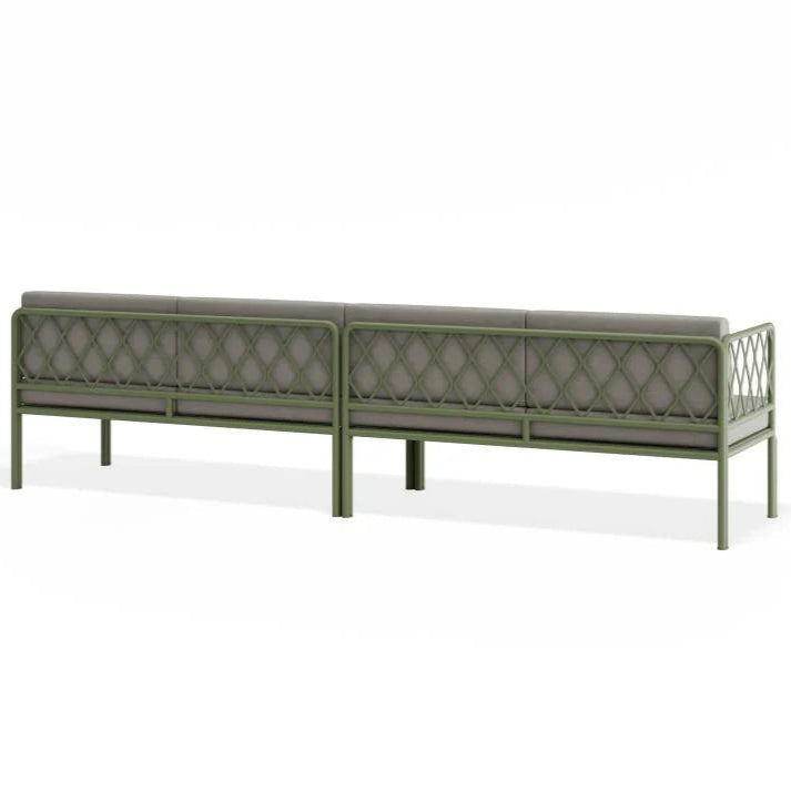 Outdoor Green 4-Seater Sofa - Granite Grey