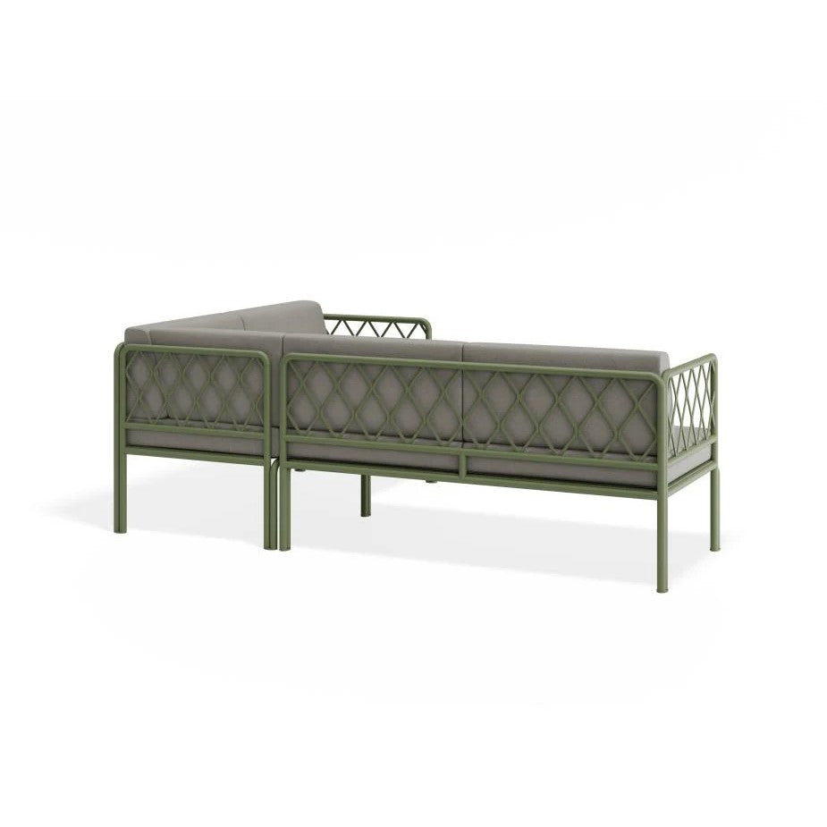 Outdoor Green Right Corner Sofa - Granite Grey