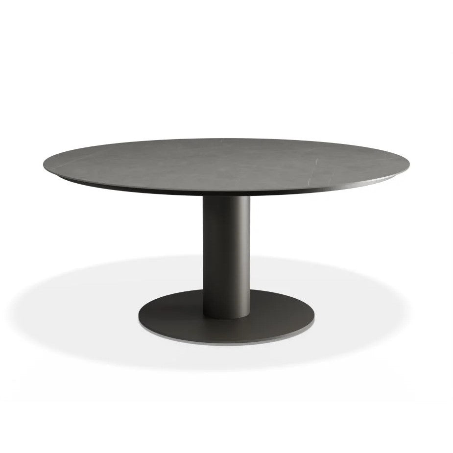 Outdoor Low Ceramic Top Dining Table - Urban Grey - 150cms