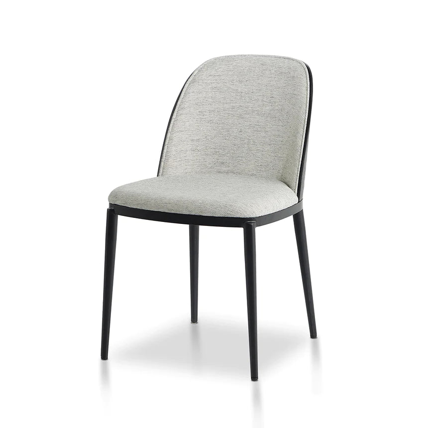 Padded Elegance Dining Chair - Silver Grey (Set of 2)