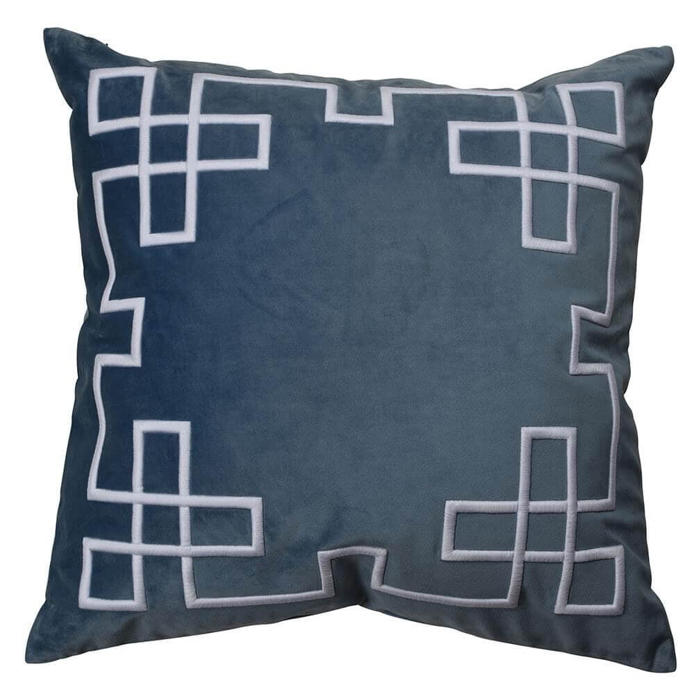 Palm Springs Velvet 55x55cm Square Cushion Cover - Ocean