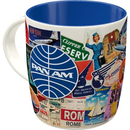 Pan Am Travel Collage Ceramic Coffee Mug