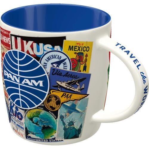 Pan Am Travel Collage Ceramic Coffee Mug