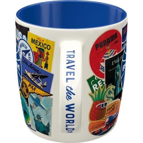 Pan Am Travel Collage Ceramic Coffee Mug