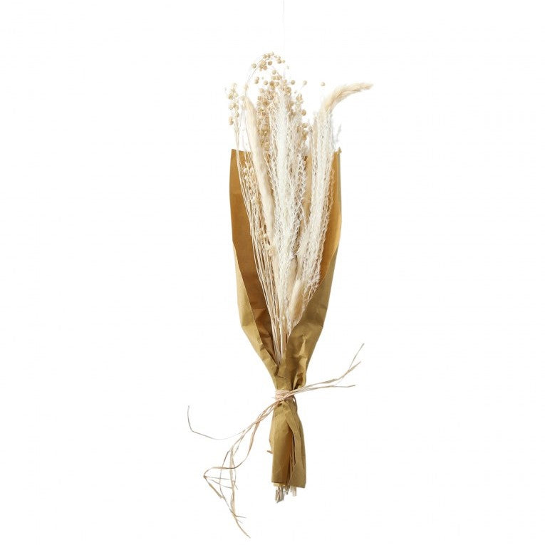 Paper Wrapped Dried Grass Bouquet Delight