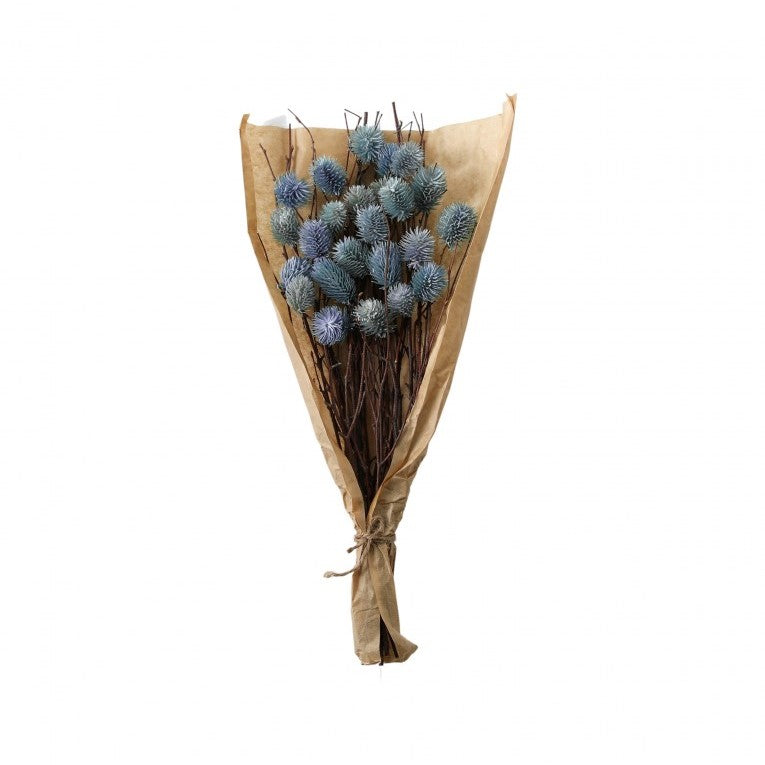 Paper Wrapped Large Botanical Dried Thistle (Available in 4 Colors)