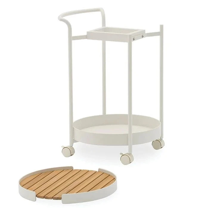 Patio Wood and Metal Bar Cart (Available in 2 colors)